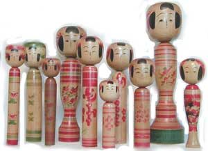 <em>These Kokeshi look old, but they ain't.</em>
